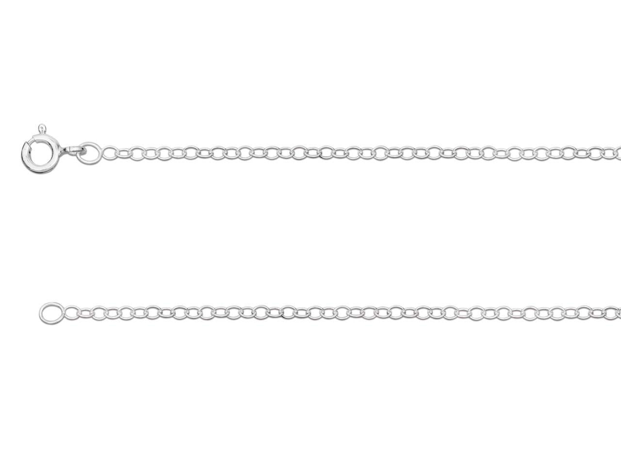  Silver sterling chain type Forçat