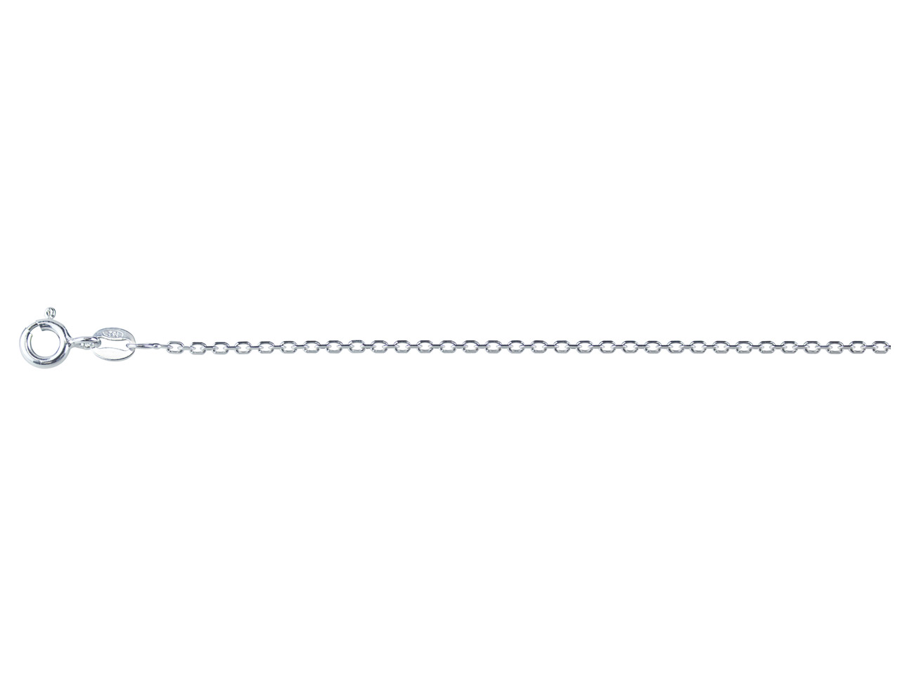 Chaine argent massif type Forçat diamantée