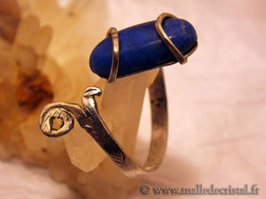  Lapis Lazuli anillo plata de ley