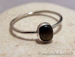  Tiger eye's silver ring