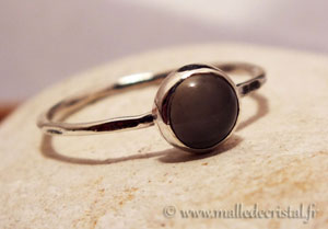  Moonstone silver ring