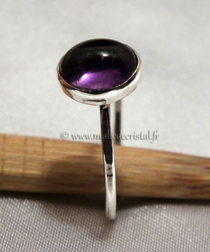  Amethyst silver sterling ring