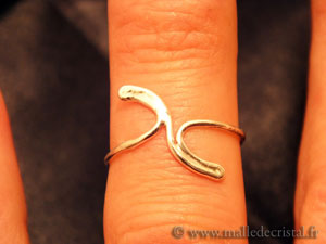  Yin-yang bague argent massif