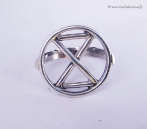  Extinction Rebellion bague argent massif