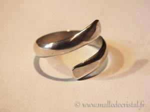  Ajustable spiral ring silver ring