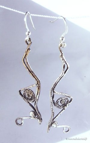  prima ballerina silver sterling earings