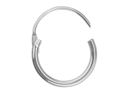  Créole 13 mm Boucles d'oreilles argent massif