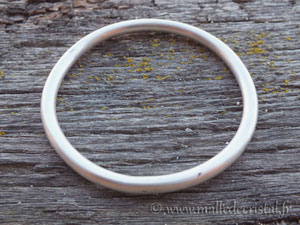 Pulsera plata maciza lleno 4mm