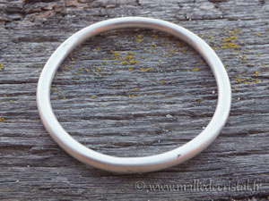 Silver sterling bangle bracelet 4mm