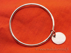 925 Silver Bangle Charm Bracelet 3mm