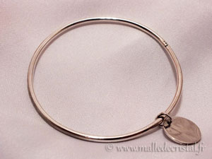 925 Silver Bangle Charm Bracelet 2,5mm