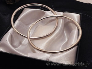 Silver sterling bangle bracelet - 3mm