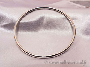 Silver sterling bangle bracelet - 3mm