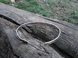 Bracelet mantra argent massif