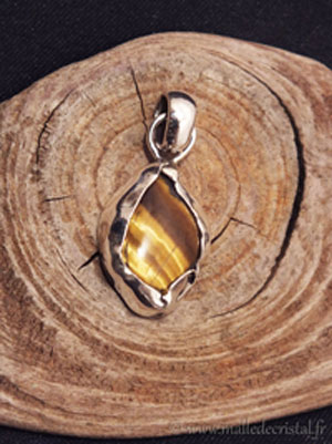  Tiger eye's silver sterlign designer pendant