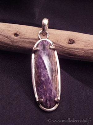  Charoite silver sterlign designer pendant