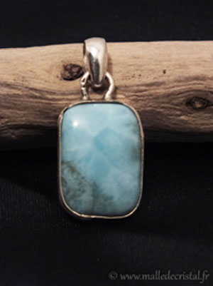  Larimar pendentif argent massif 925 créateur