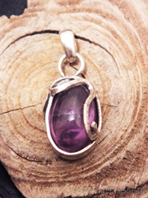  Amethyst silver sterlign designer pendant