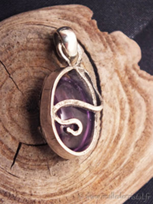  Améthyste pendant fine gemstone