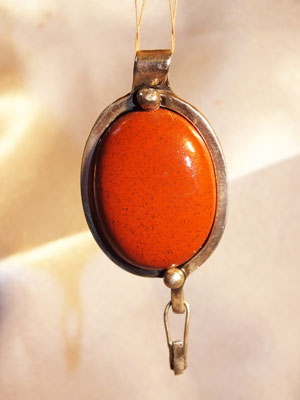  Red Jasper silver sterlign designer pendant