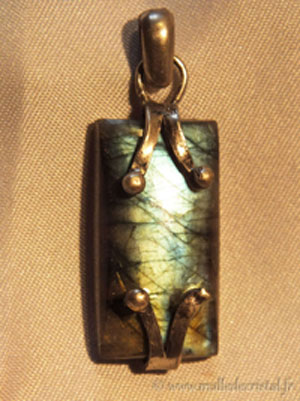  Labradorite pendentif argent massif