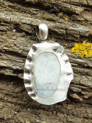  Pierre de Lune pendentif argent massif