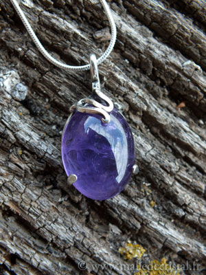  Amethyst silver sterlign designer pendant