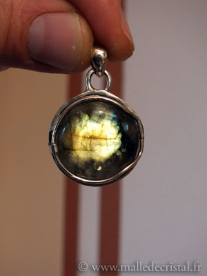  Labradorite pendentif argent massif 925 créateur