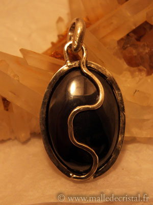  HÃ©matite silver sterling handmade designer pendant