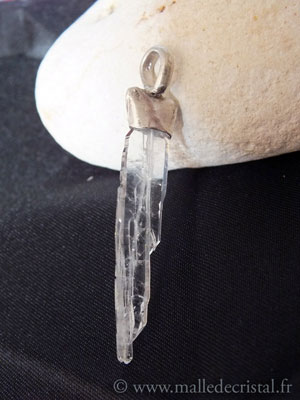  Quartz à âme pendentif argent massif