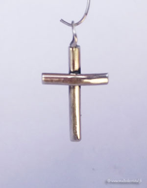  Croix de Jésus pendentif argent massif