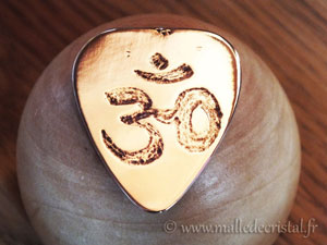 Silver sterling Om guitar pick