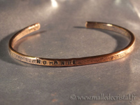 Bracelet cuivre prénom