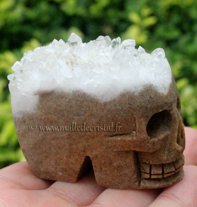  Crâne Cristal de roche sculpture 05