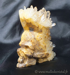 craneo mineral escultado