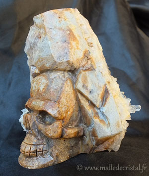 Crâne de Cristal Roche sculpture 02